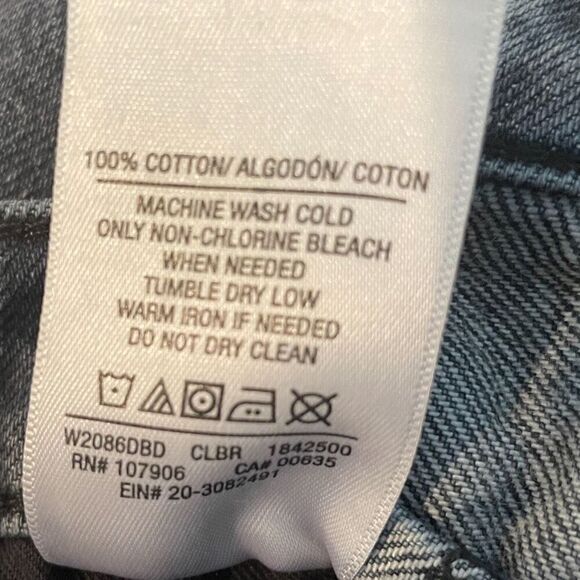 Hudson Elly Folded Criss Cross High Rise Crop Jeans - Picture 8 of 9